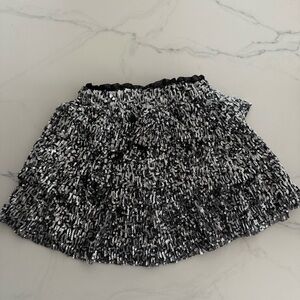 ✨NEVER WORN ✨ ZARA KIDS Sequin Black Skirt